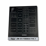 JDM S14 FuseBox Label (Type-F) - 80F00